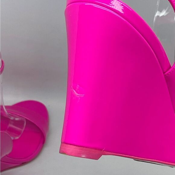 Christian Louboutin Zeppa Chick 85mm Patent Leather Wedges size 37 - Picture 12 of 16